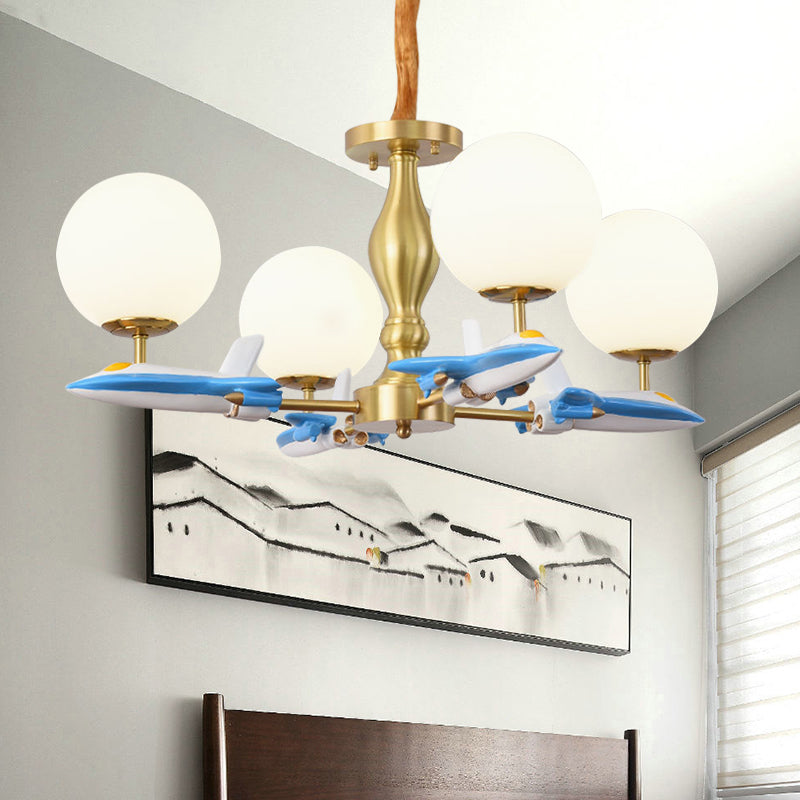 Airplane Kid Bedroom Hanging Lights Metal Cartoon Hanging Pendant Lights Clearhalo 'Ceiling Lights' 'Chandeliers' Lighting' options 200808