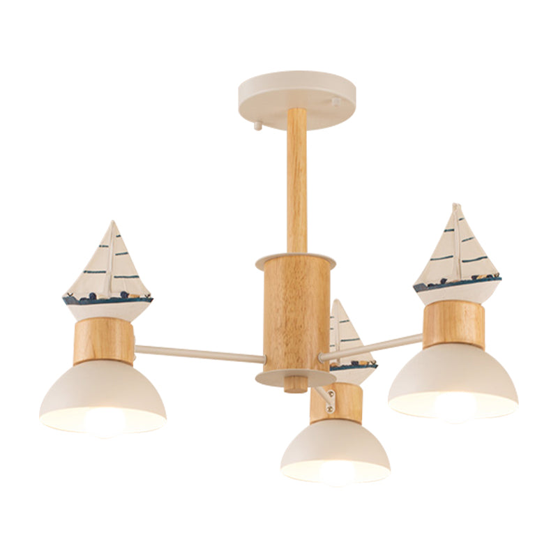 Sailing Boat Living Room Hanging Pendant Lights Wood Art Deco Hanging Chandelier Clearhalo 'Ceiling Lights' 'Chandeliers' Lighting' options 200824