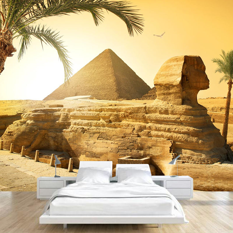 Whole Modern Wallpaper Mural Pastel Great Pyramid of Giza at Dusk Wall Covering, Custom-Printed Clearhalo 'Wall Decor' 'Wall Mural' 2009229