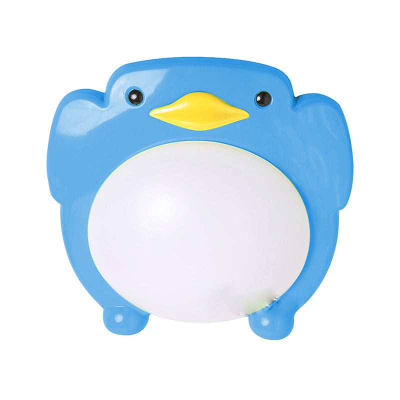 Cartoon Penguin LED Flush Ceiling Lights Metal Flush Mount Light for Kid Bedroom Clearhalo 'Ceiling Lights' 'Close To Ceiling Lights' 'Close to ceiling' 'Flush mount' Lighting' 201005