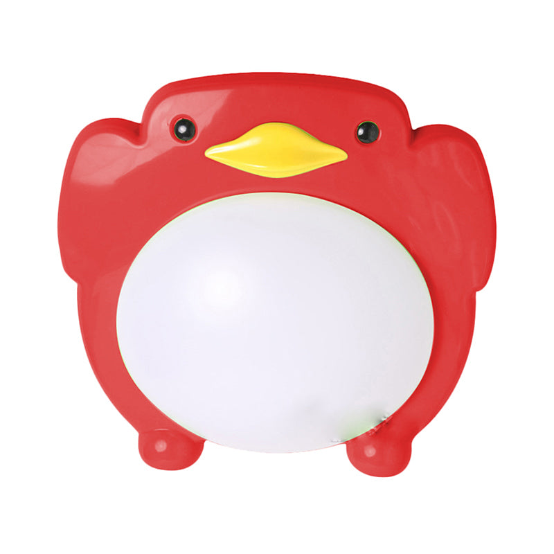 Cartoon Penguin LED Flush Ceiling Lights Metal Flush Mount Light for Kid Bedroom Clearhalo 'Ceiling Lights' 'Close To Ceiling Lights' 'Close to ceiling' 'Flush mount' Lighting' 201008