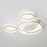 Cartoon Mouse Flush Light Modern Acrylic LED Ring Flush Mount Ceiling Light for Kids Clearhalo 'Ceiling Lights' 'Close To Ceiling Lights' 'Close to ceiling' 'Semi-flushmount' Lighting' 201020