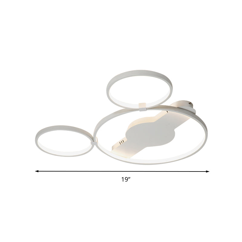 Cartoon Mouse Flush Light Modern Acrylic LED Ring Flush Mount Ceiling Light for Kids Clearhalo 'Ceiling Lights' 'Close To Ceiling Lights' 'Close to ceiling' 'Semi-flushmount' Lighting' 201022