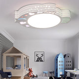 Acrylic Round Ceiling Light Fixture Modern Flush Mount Ceiling Light in White for Bedroom White B Clearhalo 'Ceiling Lights' 'Close To Ceiling Lights' 'Close to ceiling' 'Flush mount' Lighting' 201043