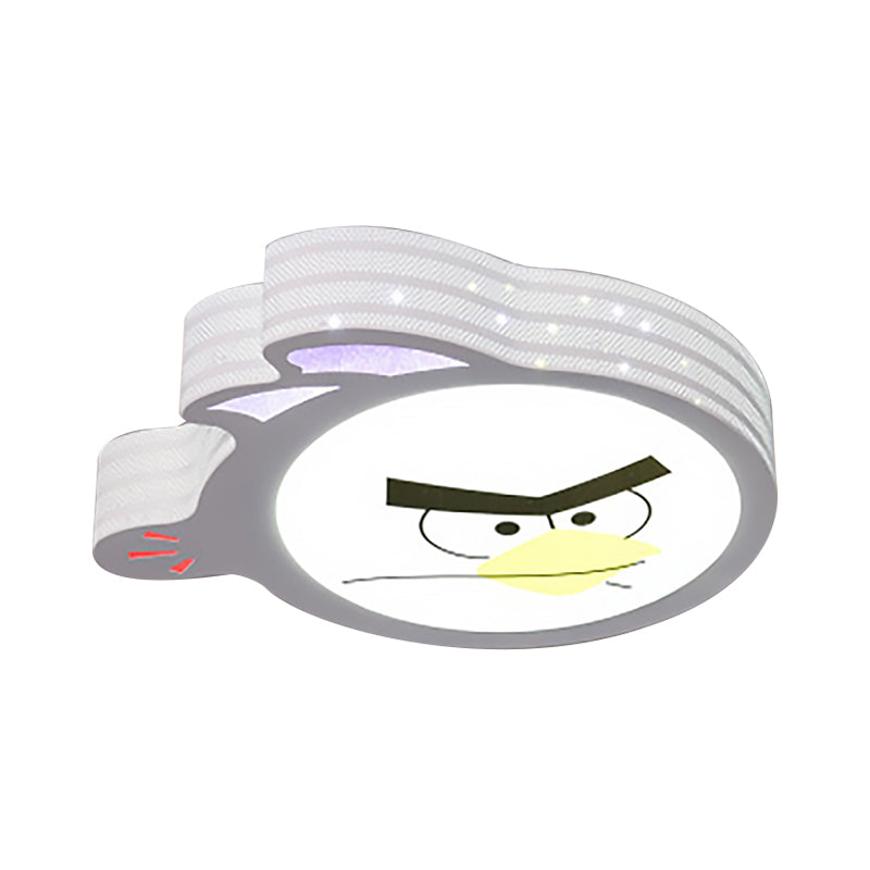 Cartoon Shape Kid Bedroom Flush Mount Ceiling Light Acrylic Modern Ceiling Light Fixture in White Clearhalo 'Ceiling Lights' 'Close To Ceiling Lights' 'Close to ceiling' 'Flush mount' Lighting' 201060