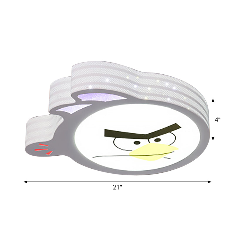 Cartoon Shape Kid Bedroom Flush Mount Ceiling Light Acrylic Modern Ceiling Light Fixture in White Clearhalo 'Ceiling Lights' 'Close To Ceiling Lights' 'Close to ceiling' 'Flush mount' Lighting' 201061