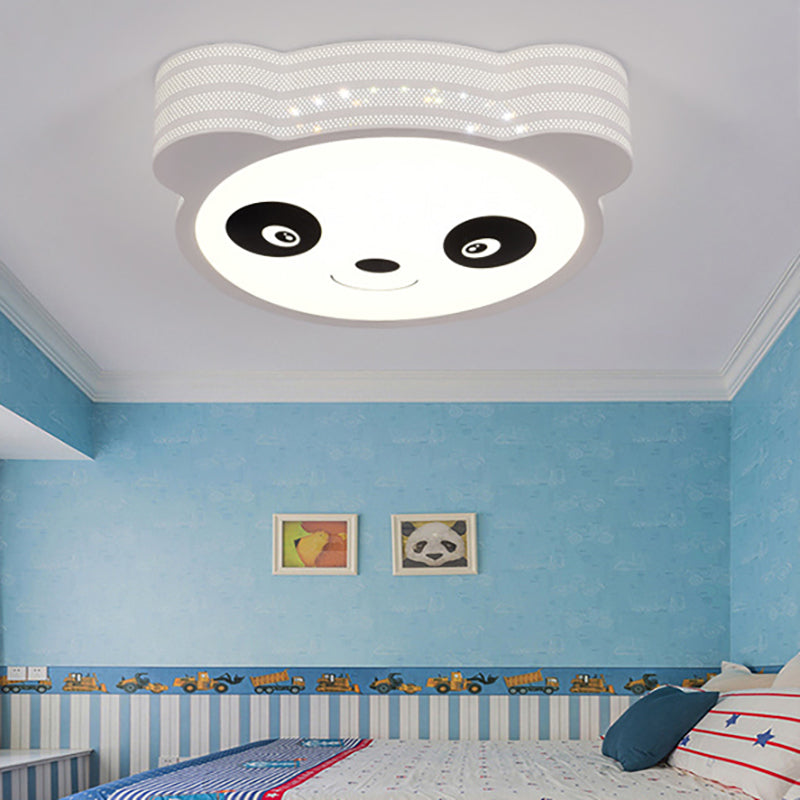 Cartoon Shape Kid Bedroom Flush Mount Ceiling Light Acrylic Modern Ceiling Light Fixture in White White A Clearhalo 'Ceiling Lights' 'Close To Ceiling Lights' 'Close to ceiling' 'Flush mount' Lighting' 201062