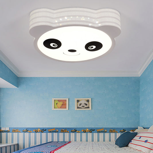 Cartoon Shape Kid Bedroom Flush Mount Ceiling Light Acrylic Modern Ceiling Light Fixture in White White A Clearhalo 'Ceiling Lights' 'Close To Ceiling Lights' 'Close to ceiling' 'Flush mount' Lighting' 201062