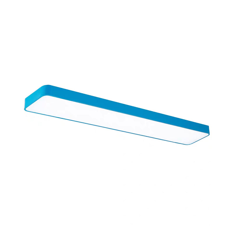 Rectangle Chandelier Light Kit Contemporary Acrylic LED Playroom Ceiling Pendant Blue Clearhalo 'Ceiling Lights' 'Chandeliers' Lighting' options 2010867_07242182-30ff-453d-9ffe-d0cd5cf11ccc