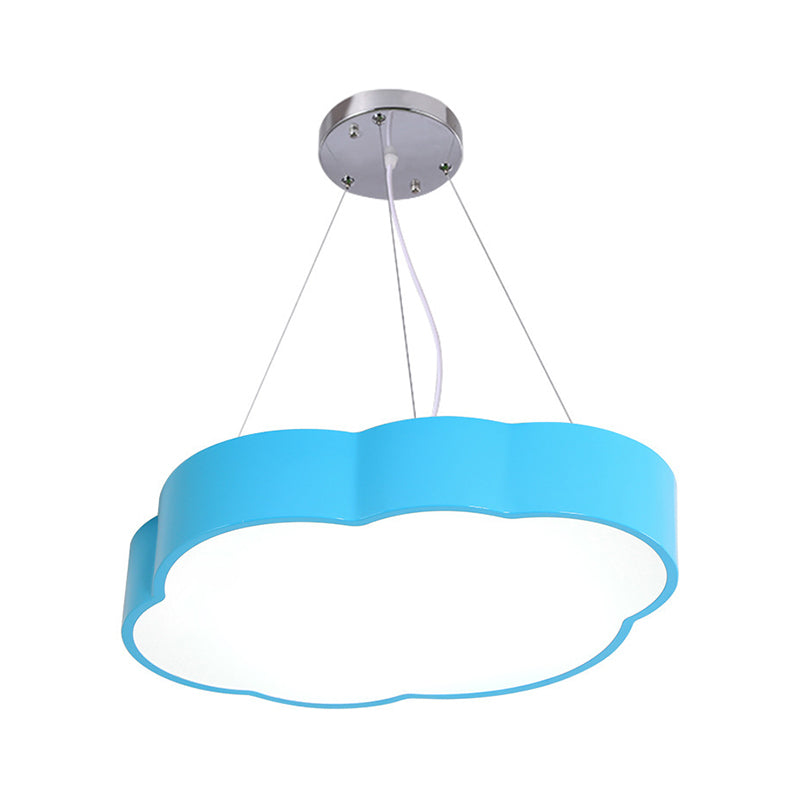 Simplicity Cloud Chandelier Lighting Acrylic Kids Bedroom LED Pendant Light Kit Clearhalo 'Ceiling Lights' 'Chandeliers' Lighting' options 2010874