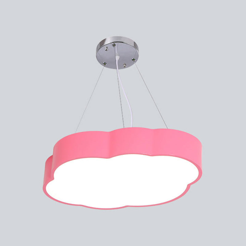 Simplicity Cloud Chandelier Lighting Acrylic Kids Bedroom LED Pendant Light Kit Clearhalo 'Ceiling Lights' 'Chandeliers' Lighting' options 2010875