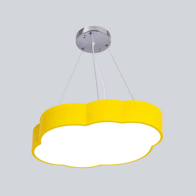 Simplicity Cloud Chandelier Lighting Acrylic Kids Bedroom LED Pendant Light Kit Clearhalo 'Ceiling Lights' 'Chandeliers' Lighting' options 2010877