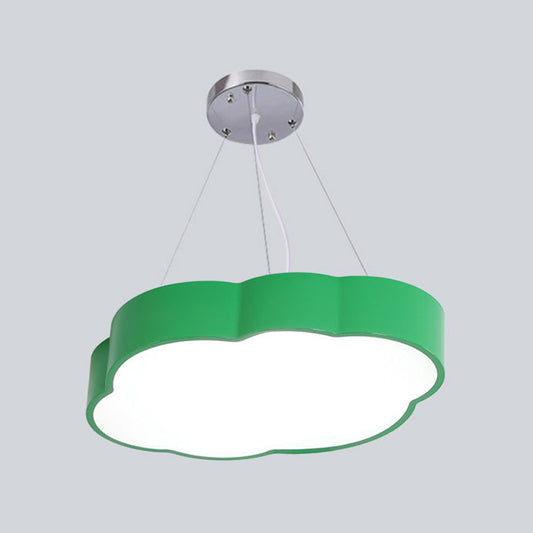 Simplicity Cloud Chandelier Lighting Acrylic Kids Bedroom LED Pendant Light Kit Clearhalo 'Ceiling Lights' 'Chandeliers' Lighting' options 2010878