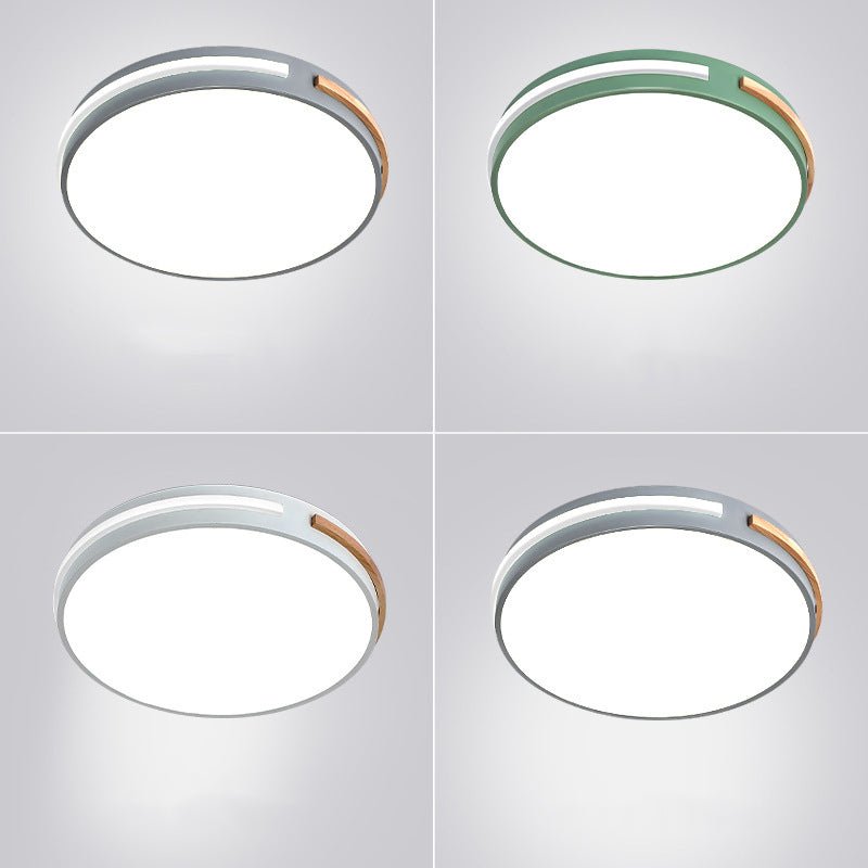 Acrylic Round Flush Mount Lamp Modernist LED Close to Ceiling Lighting for Bedroom Clearhalo 'Ceiling Lights' 'Close To Ceiling Lights' 'Close to ceiling' 'Flush mount' Lighting' 2010921