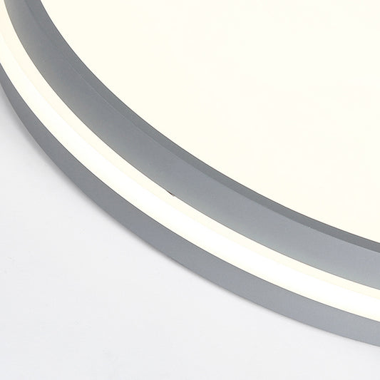 Acrylic Round Flush Mount Lamp Modernist LED Close to Ceiling Lighting for Bedroom Clearhalo 'Ceiling Lights' 'Close To Ceiling Lights' 'Close to ceiling' 'Flush mount' Lighting' 2010924