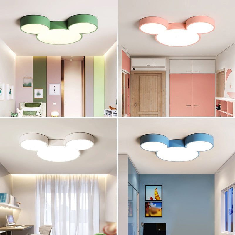 Acrylic Mice Head Flush Mount Lighting Modernist LED Ceiling Light Fixture for Bedroom Clearhalo 'Ceiling Lights' 'Close To Ceiling Lights' 'Close to ceiling' 'Flush mount' Lighting' 2010988