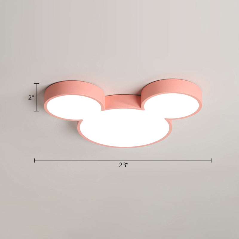 Acrylic Mice Head Flush Mount Lighting Modernist LED Ceiling Light Fixture for Bedroom Clearhalo 'Ceiling Lights' 'Close To Ceiling Lights' 'Close to ceiling' 'Flush mount' Lighting' 2010990