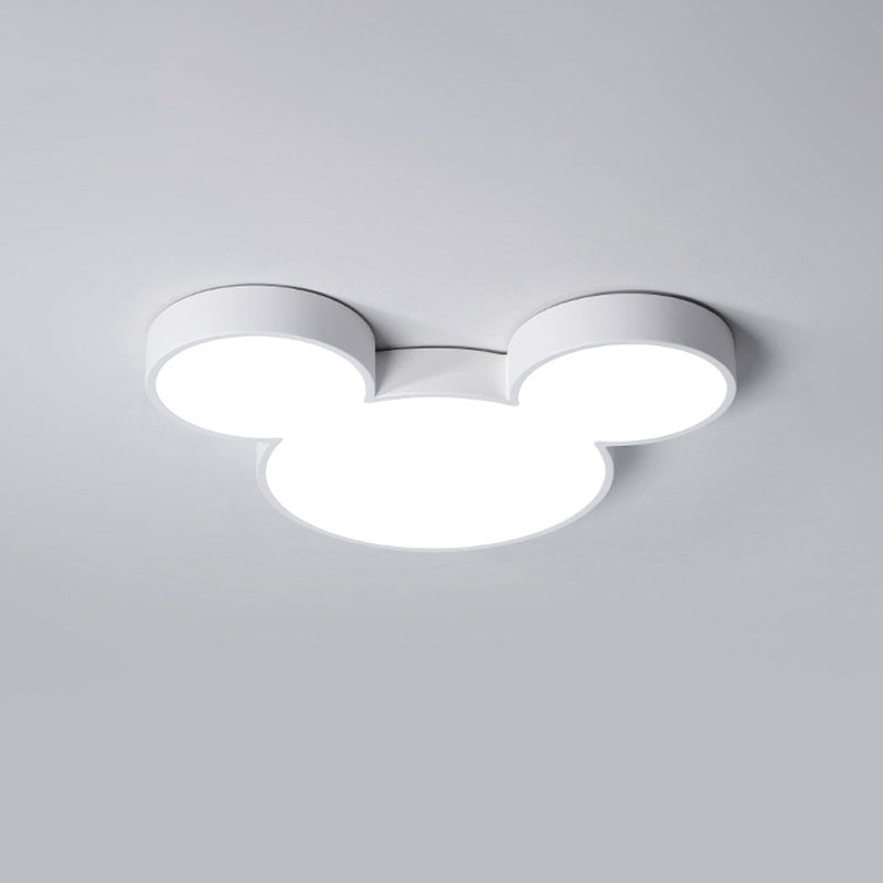 Acrylic Mice Head Flush Mount Lighting Modernist LED Ceiling Light Fixture for Bedroom White Clearhalo 'Ceiling Lights' 'Close To Ceiling Lights' 'Close to ceiling' 'Flush mount' Lighting' 2010996