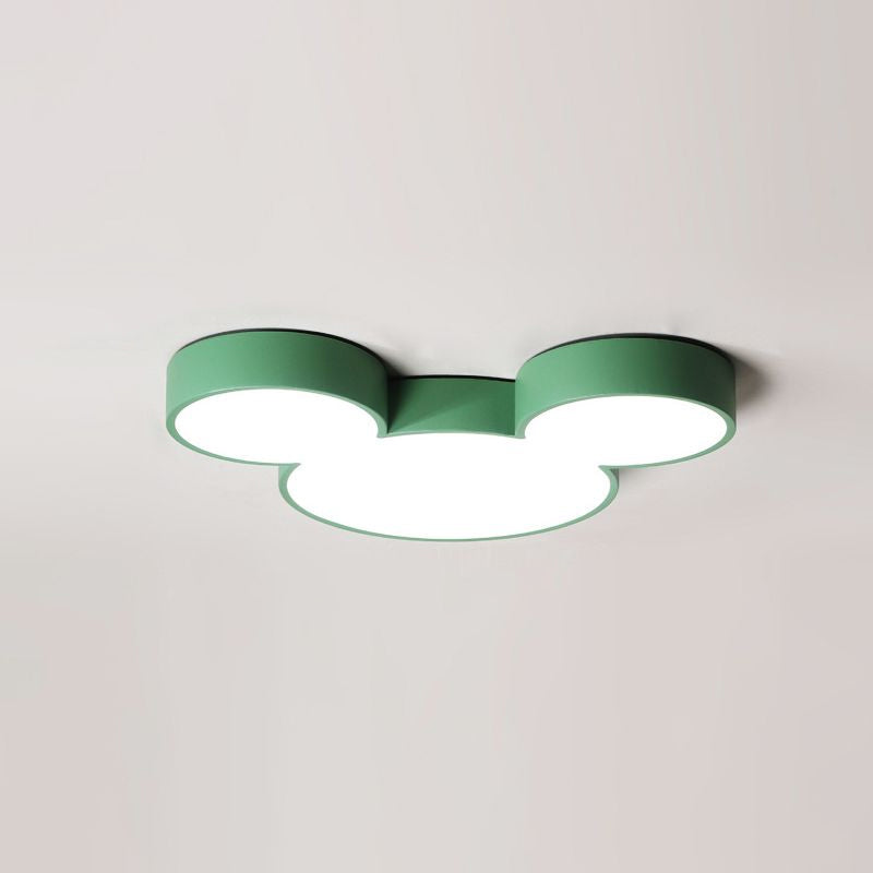 Acrylic Mice Head Flush Mount Lighting Modernist LED Ceiling Light Fixture for Bedroom Green Clearhalo 'Ceiling Lights' 'Close To Ceiling Lights' 'Close to ceiling' 'Flush mount' Lighting' 2010999