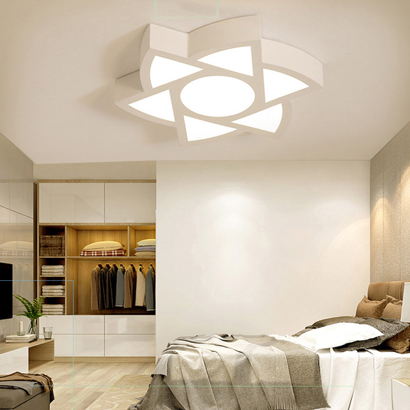 Art Deco Flush Ceiling Light Fixture Acrylic Flush Mount LED Lights for Living Room Clearhalo 'Ceiling Lights' 'Close To Ceiling Lights' 'Close to ceiling' 'Flush mount' Lighting' 201115