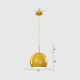 1-Head Dining Room Pendant Light Kit Minimalist Hanging Lamp with Slit Globe Metal Shade Clearhalo 'Ceiling Lights' 'Modern Pendants' 'Modern' 'Pendant Lights' 'Pendants' Lighting' 2011223