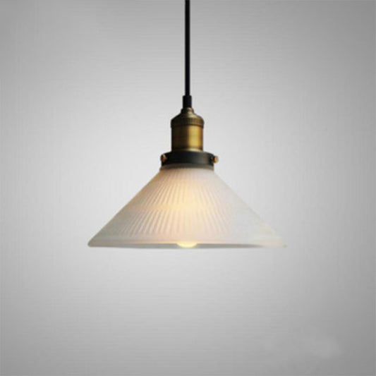 Glass Geometric Drop Pendant Industrial 1 Light Dining Room Suspension Lighting Fixture in Brass Clearhalo 'Ceiling Lights' 'Glass shade' 'Glass' 'Industrial Pendants' 'Industrial' 'Middle Century Pendants' 'Pendant Lights' 'Pendants' 'Tiffany' Lighting' 2011375