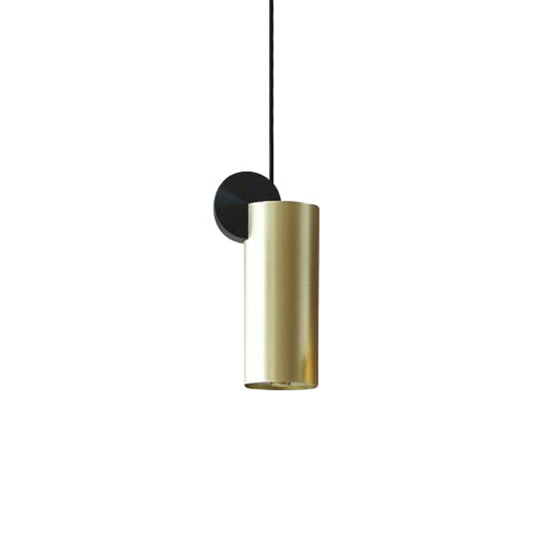 Geometrical Hanging Ceiling Light Simple Metallic 1 Bulb Dining Room Suspension Lamp in Brass Brass 6" Clearhalo 'Ceiling Lights' 'Modern Pendants' 'Modern' 'Pendant Lights' 'Pendants' Lighting' 2011626