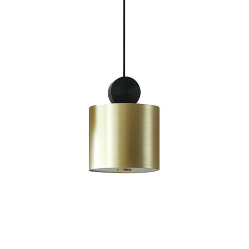 Geometrical Hanging Ceiling Light Simple Metallic 1 Bulb Dining Room Suspension Lamp in Brass Clearhalo 'Ceiling Lights' 'Modern Pendants' 'Modern' 'Pendant Lights' 'Pendants' Lighting' 2011628