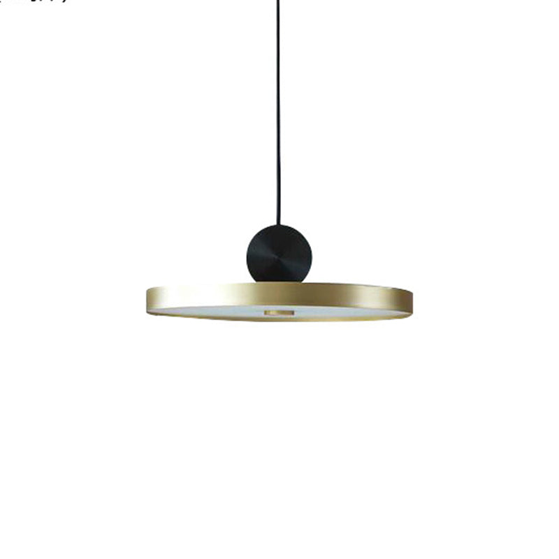 Geometrical Hanging Ceiling Light Simple Metallic 1 Bulb Dining Room Suspension Lamp in Brass Clearhalo 'Ceiling Lights' 'Modern Pendants' 'Modern' 'Pendant Lights' 'Pendants' Lighting' 2011630