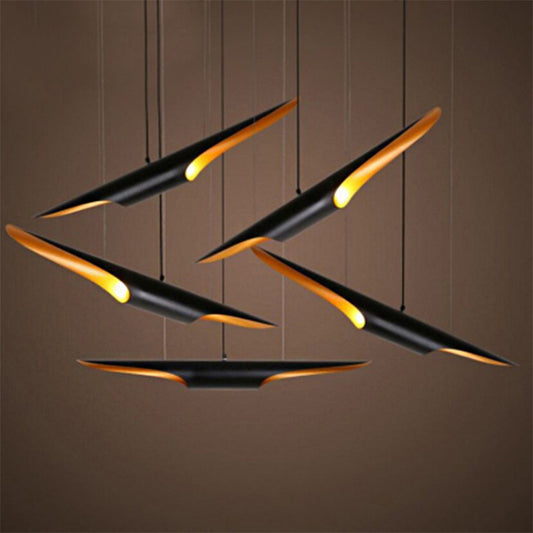 Metallic Bias Tubular Ceiling Lamp Minimalist 2 Bulbs Cluster Pendant Light in Black Clearhalo 'Ceiling Lights' 'Modern Pendants' 'Modern' 'Pendant Lights' 'Pendants' Lighting' 2011760