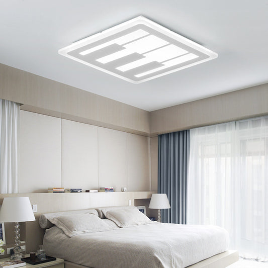 Metal Square Piano Keyboard Ceiling Light Nursing Room Modern LED Flush Mount Light in White White Clearhalo 'Ceiling Lights' 'Close To Ceiling Lights' 'Close to ceiling' 'Flush mount' Lighting' 201258