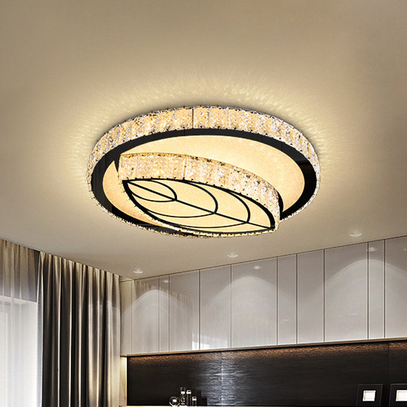 Embedded Crystal Clear Flush Light Loving Heart/Mushroom/Flower Modern Style Surface Mounted LED Ceiling Lamp Clear C Clearhalo 'Ceiling Lights' 'Close To Ceiling Lights' 'Close to ceiling' 'Flush mount' Lighting' 2015592