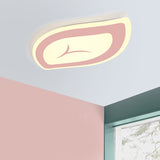 Nursing Room Leaf Flush Mount Light Acrylic Macaron Loft LED Ceiling Light Fixture Pink Clearhalo 'Ceiling Lights' 'Close To Ceiling Lights' 'Close to ceiling' 'Flush mount' Lighting' 201624