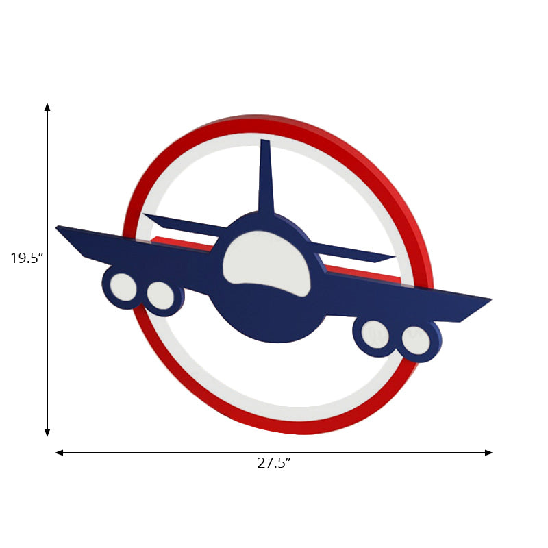 Airplane Kindergarten LED Flush Mount Light Acrylic Modern Ceiling Lamp Clearhalo 'Ceiling Lights' 'Close To Ceiling Lights' 'Close to ceiling' 'Flush mount' Lighting' 201655