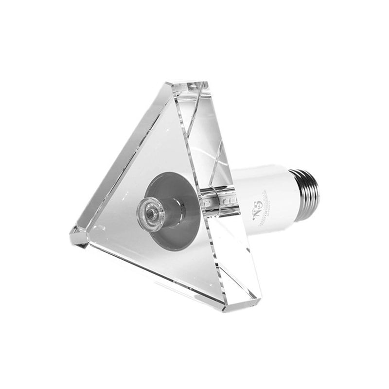 Modernist Triangle Flush Ceiling Light Clear Crystal LED Corridor Flush Mount Fixture Clearhalo 'Ceiling Lights' 'Close To Ceiling Lights' 'Close to ceiling' 'Flush mount' Lighting' 2016604