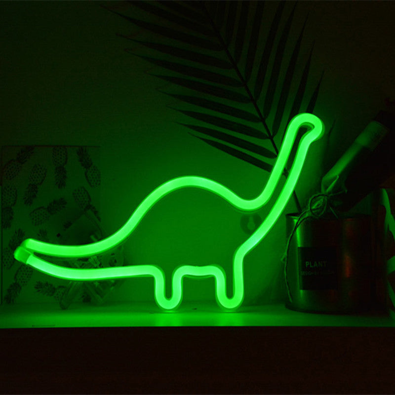 Dinosaur Plastic Wall Lighting Modern Style Battery LED White Nightstand Lamp for Boys Bedroom Clearhalo 'Night Lights' 'Wall Lights' Lighting' 2016654