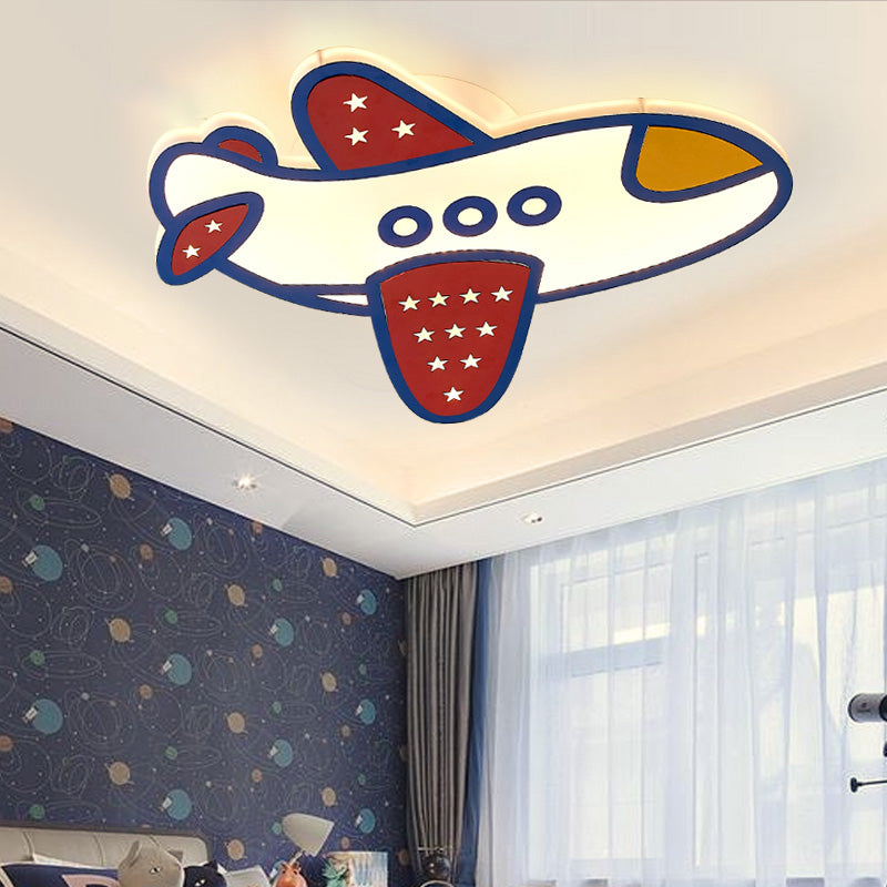 Acrylic Airplane Flush Mount Light American Style Ceiling Lamp for Kindergarten Clearhalo 'Ceiling Lights' 'Close To Ceiling Lights' 'Close to ceiling' 'Flush mount' Lighting' 201667