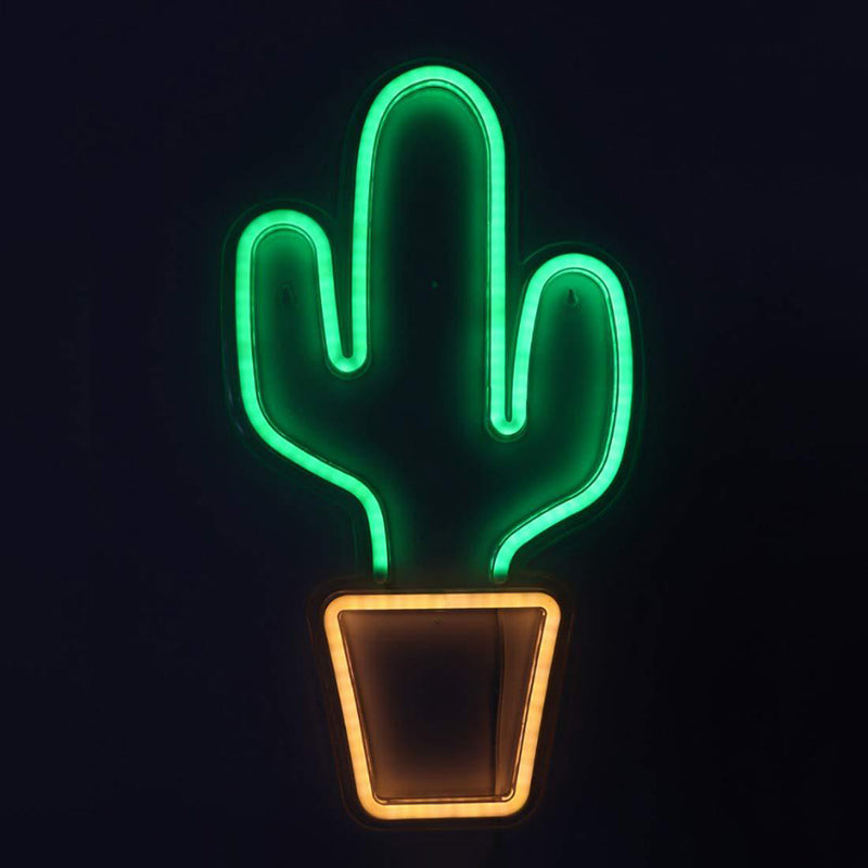 White Potted Cactus Shaped Nightstand Light Kids Style LED Plastic Wall Night Lighting White Clearhalo 'Night Lights' 'Wall Lights' Lighting' 2016770