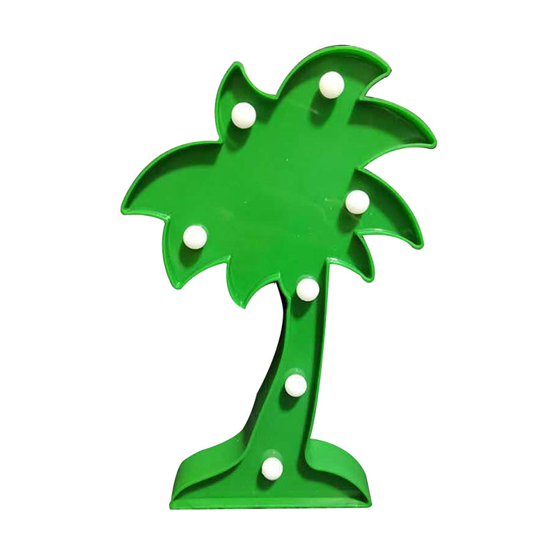 Animal and Plant Night Light Cartoon Plastic Battery Operated LED Green Wall Night Lamp Clearhalo 'Night Lights' 'Wall Lights' Lighting' 2017132