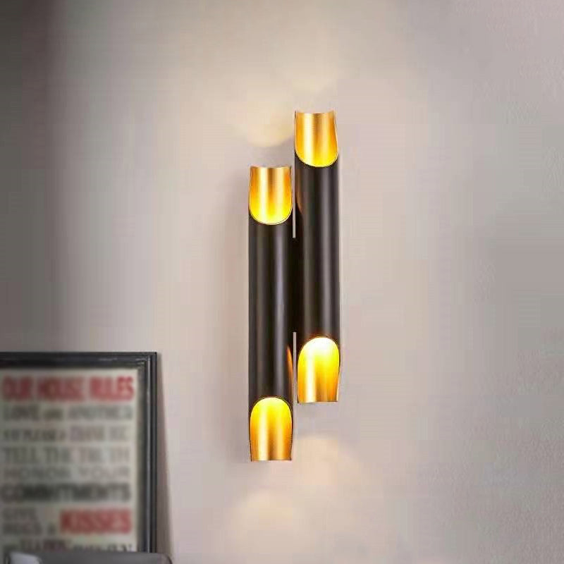 Beveled Tube Wall Mount Lighting Simple Aluminum Living Room Wall Light Sconce Clearhalo 'Cast Iron' 'Glass' 'Industrial' 'Modern wall lights' 'Modern' 'Tiffany' 'Traditional wall lights' 'Wall Lamps & Sconces' 'Wall Lights' Lighting' 2017886