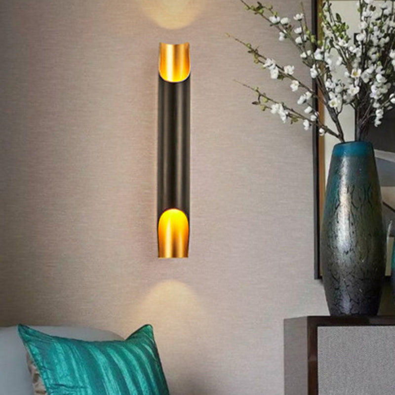 Beveled Tube Wall Mount Lighting Simple Aluminum Living Room Wall Light Sconce Clearhalo 'Cast Iron' 'Glass' 'Industrial' 'Modern wall lights' 'Modern' 'Tiffany' 'Traditional wall lights' 'Wall Lamps & Sconces' 'Wall Lights' Lighting' 2017888