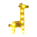 Giraffe Plastic Nightstand Light Cartoon Style LED Wall Night Lighting for Bedside Clearhalo 'Night Lights' 'Wall Lights' Lighting' 2017984