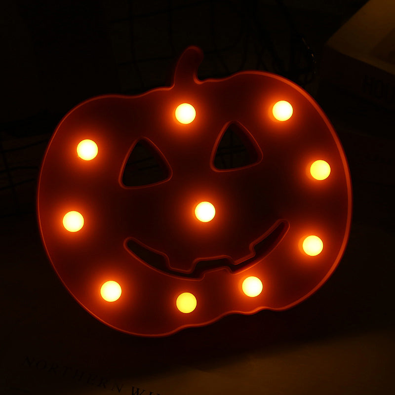 Halloween Pumpkin Plastic Night Lighting Modern LED Orange Wall Night Lamp for Bedroom Orange Clearhalo 'Night Lights' 'Wall Lights' Lighting' 2018058