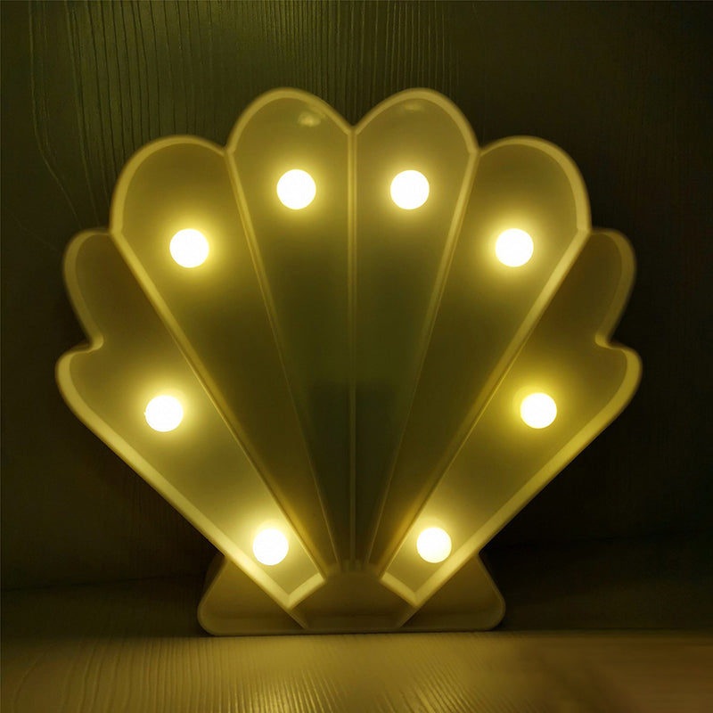 Simple Animal Nightstand Lighting Plastic Children Bedroom LED Night Lamp White C Clearhalo 'Night Lights' 'Wall Lights' Lighting' 2018088