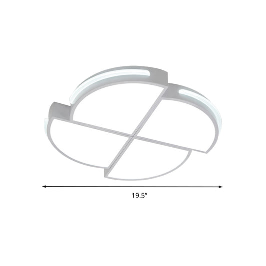 Simple Style Ceiling Light Fixture with Windmills Shade Acrylic Flush Mount Ceiling Fixtures Light for Balcony Clearhalo 'Ceiling Lights' 'Close To Ceiling Lights' 'Close to ceiling' 'Flush mount' Lighting' 202049