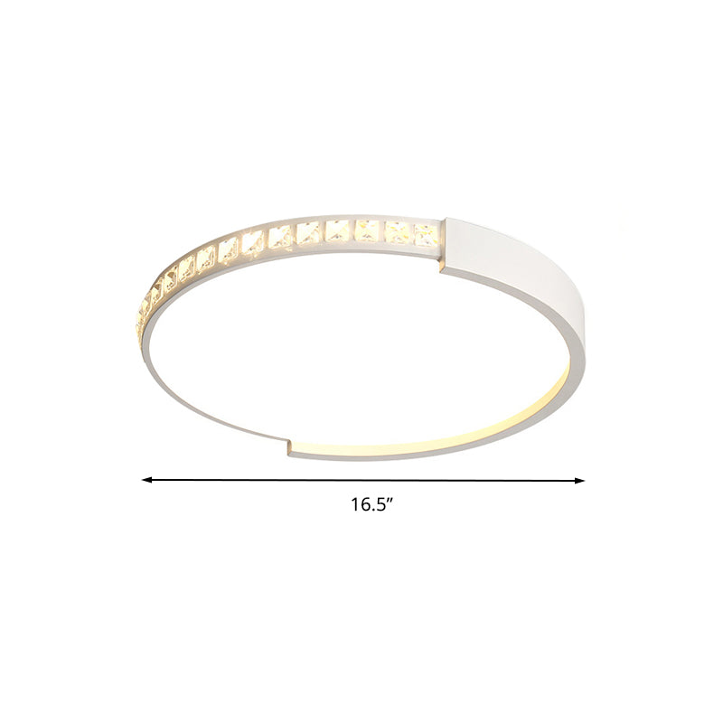 Modern Circle Flush mount Ceiling Light Acrylic Ceiling Light Fixture in White for Kitchen Clearhalo 'Ceiling Lights' 'Close To Ceiling Lights' 'Close to ceiling' 'Flush mount' Lighting' 202054