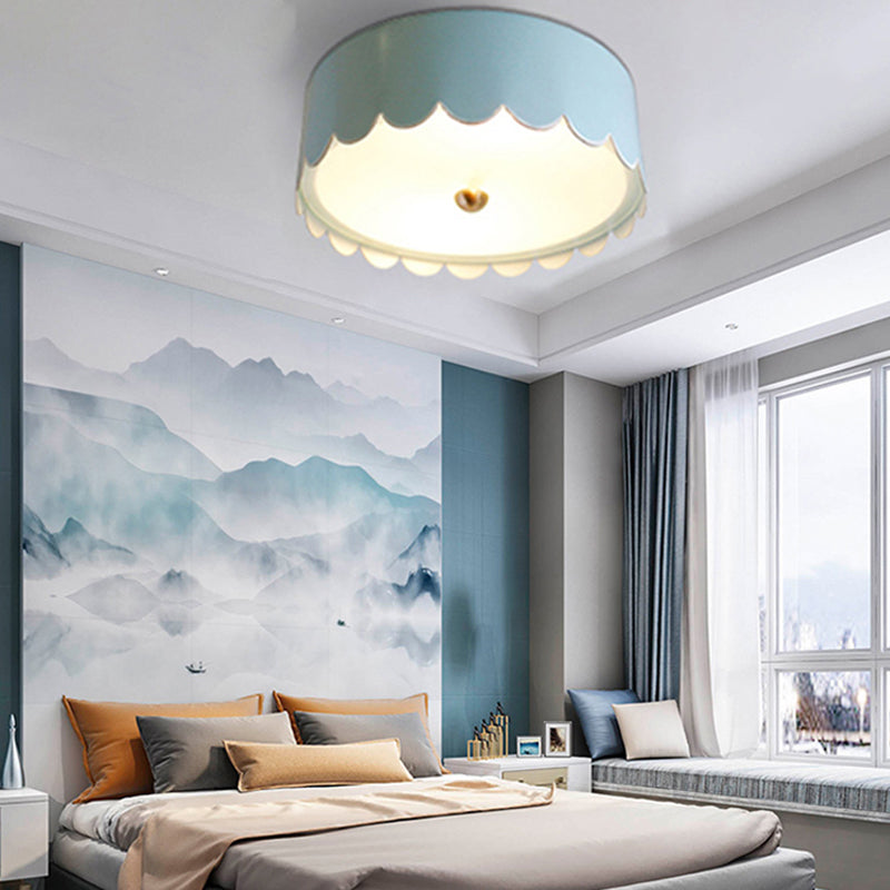 Bedroom Round Flush Mount Light Fixture Acrylic Monochromatic Flush Mount Ceiling Fixtures Light Clearhalo 'Ceiling Lights' 'Close To Ceiling Lights' 'Close to ceiling' 'Flush mount' Lighting' 202242