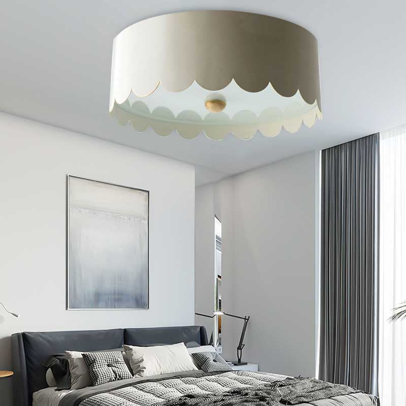 Bedroom Round Flush Mount Light Fixture Acrylic Monochromatic Flush Mount Ceiling Fixtures Light White Clearhalo 'Ceiling Lights' 'Close To Ceiling Lights' 'Close to ceiling' 'Flush mount' Lighting' 202245