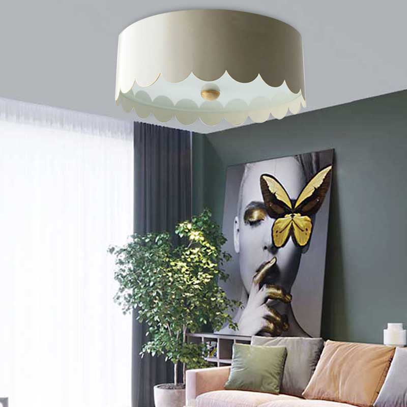 Bedroom Round Flush Mount Light Fixture Acrylic Monochromatic Flush Mount Ceiling Fixtures Light Clearhalo 'Ceiling Lights' 'Close To Ceiling Lights' 'Close to ceiling' 'Flush mount' Lighting' 202246