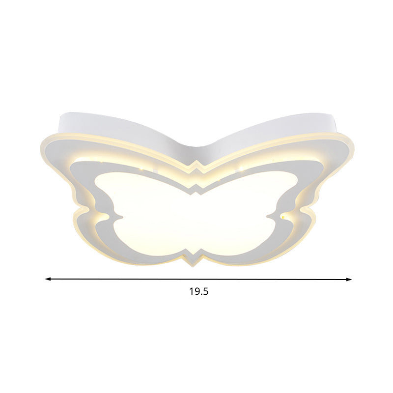 Cartoon Flush Mount Ceiling Fixture with Butterfly Acrylic Ceiling Light Fixture for Kindergarten Clearhalo 'Ceiling Lights' 'Close To Ceiling Lights' 'Close to ceiling' 'Flush mount' Lighting' 202391